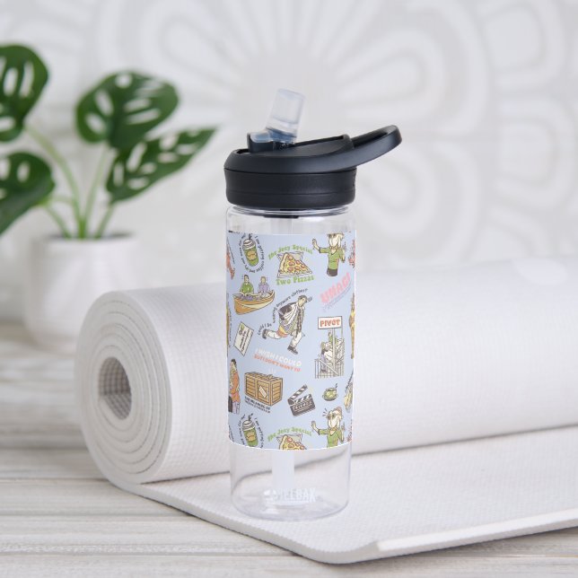 FRIENDS™ Colourful Cartoon Pattern Water Bottle (Yoga)
