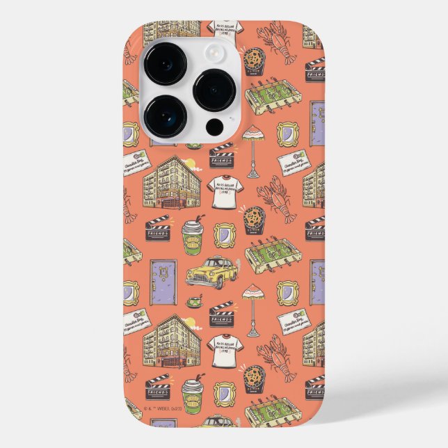 FRIENDS™ Colourful Icons Pattern Case-Mate iPhone Case (Back)