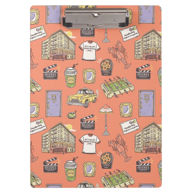 FRIENDS™ Colourful Icons Pattern Clipboard (Front)