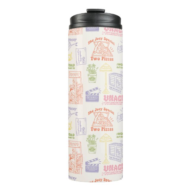 FRIENDS™ Colourful Quotes Pattern Thermal Tumbler (Front)