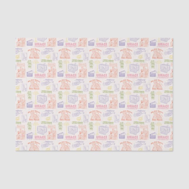 FRIENDS™ Colourful Quotes Pattern Tissue Paper (Front)