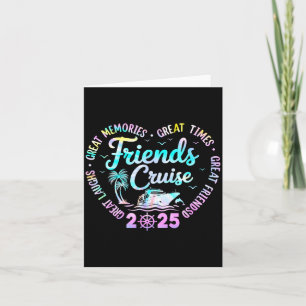 Friends Cruise 2025 Matching Group Vacation Trip C Card