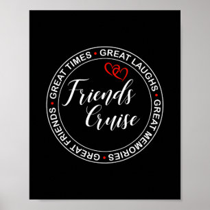 Friends Cruise 2026 Vacation Trip Cruising Friends Poster