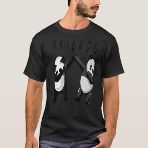Friends Dabbing Cute Animal Panda Bear Dancing Men T-Shirt