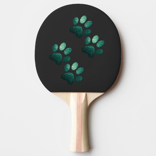 Friends dog sparkle dark green Ping Pong Paddle (Front)