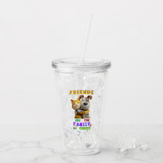 Friends Drinkware Are The Family We Choose Acrylic Tumbler