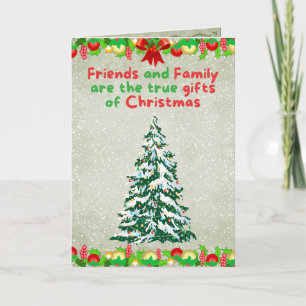 Friends & Family Christmas Tree Card