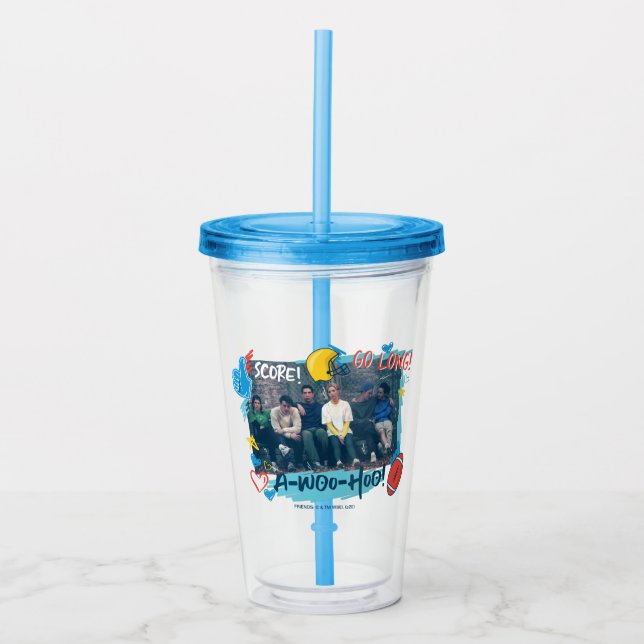 FRIENDS™ | Football Game Acrylic Tumbler (Front)