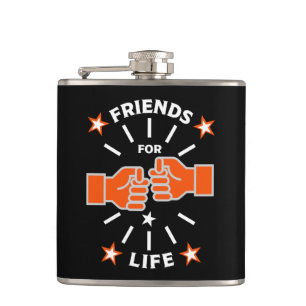 Friends For Life Hip Flask