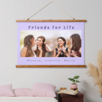 Friends for life photo names violet purple