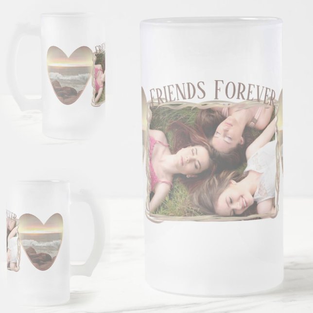 Friends Forever 0893 Frosted Glass Beer Mug (Creator Uploaded)
