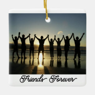 Friends Forever Ceramic Ornament