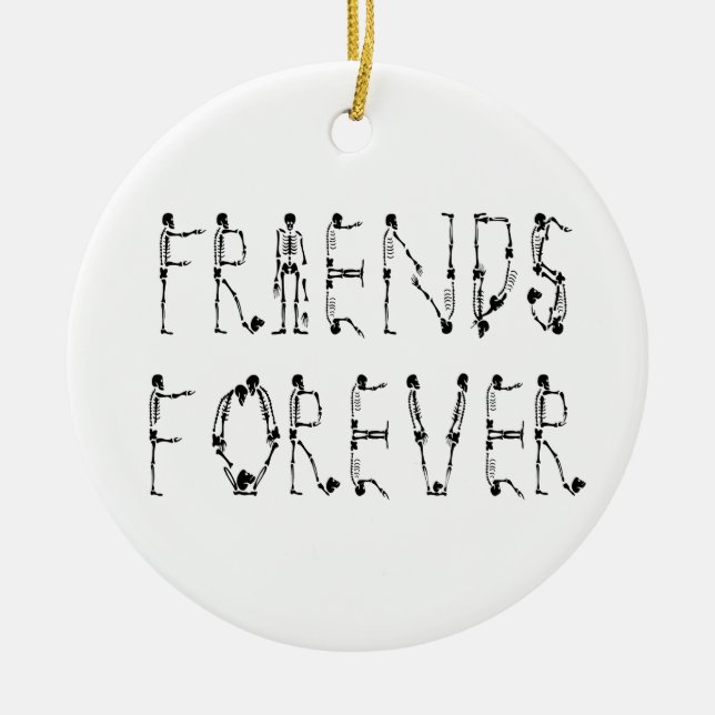 Friends Forever Ceramic Tree Decoration (Front)