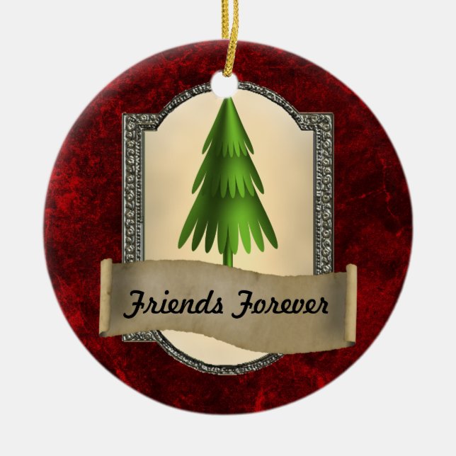 Friends Forever Christmas Ornament (Front)