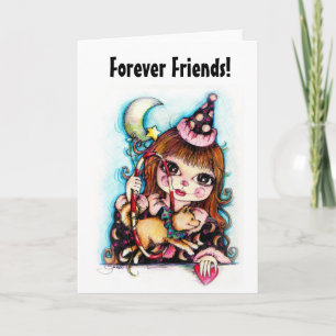 Friends Forever Circus Dog Card