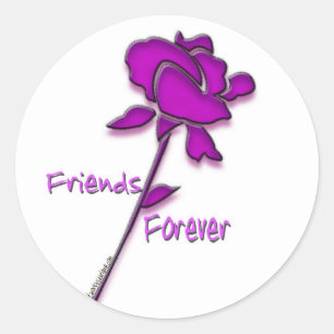 Friends forever classic round sticker