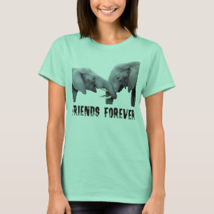 Friends Forever Elephants hugging / embracing T-Shirt
