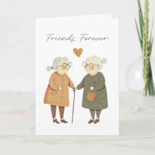 Friends Forever Folded Greeting Card