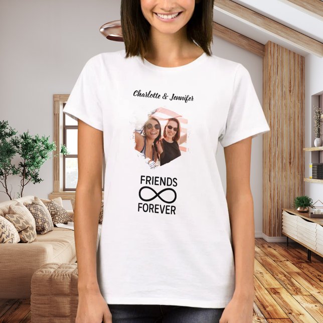 Friends forever infinity photo names T-Shirt (Creator Uploaded)