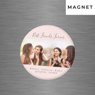 Friends forever photo pink girls magnet