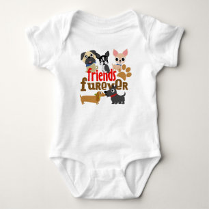 Friends Furever Dogs Puppies Baby Bodysuit