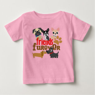 Friends Furever Dogs Puppies Baby T-Shirt