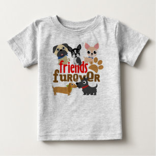 Friends Furever Dogs Puppies Baby T-Shirt