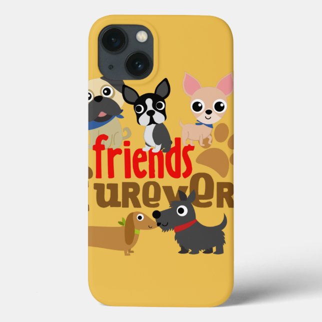 Friends Furever Dogs Puppies Case-Mate iPhone Case (Back)