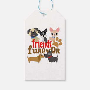 Friends Furever Dogs Puppies Gift Tags