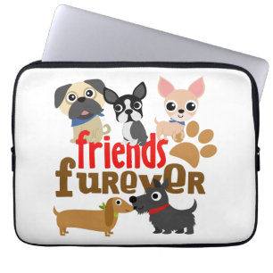 Friends Furever Dogs Puppies Laptop Sleeve