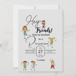 Friends gather  invitation