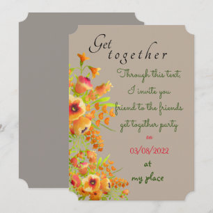 Friends get together invitation