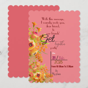 Friends get together invitation