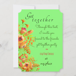 Friends get together invitation