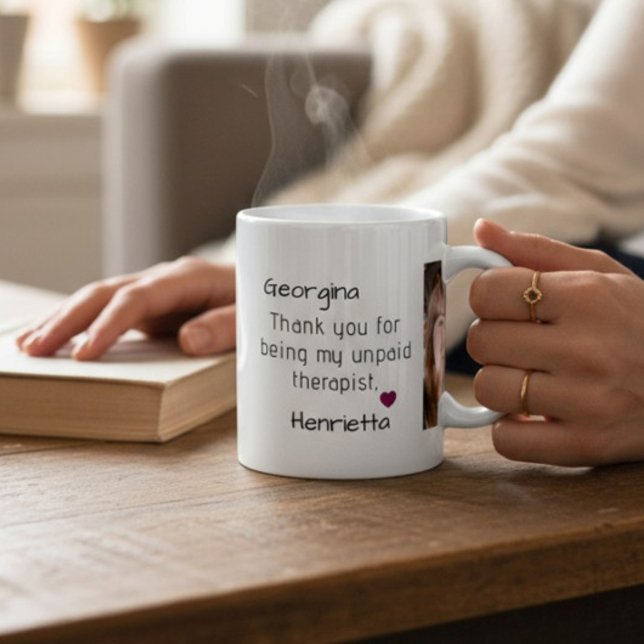 friends gift thank you for being my therapist coffee mug (Creator Uploaded)