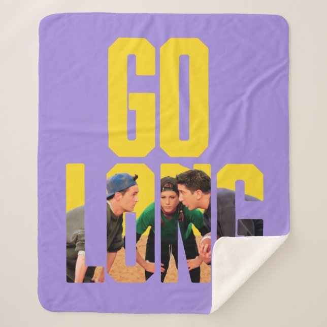 FRIENDS™ | Go Long Quote Sherpa Blanket (Front)