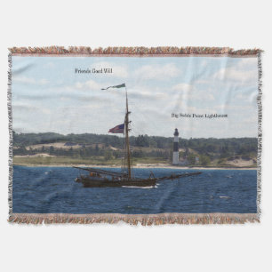 Friends Good Will & Big Sable woven blanket