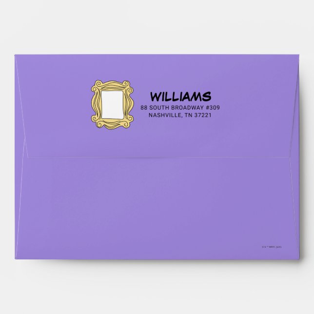 FRIENDS™ | Graduation Peephole Frame Envelope (Back (Top Flap))