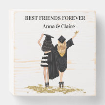 Friend's Graduation Wood Box Sign