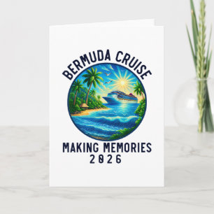 Friends Group Bermuda Cruise 2026 Matching Family  Card