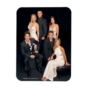 FRIENDS™   Group in Black and White Formal Wear Magnet