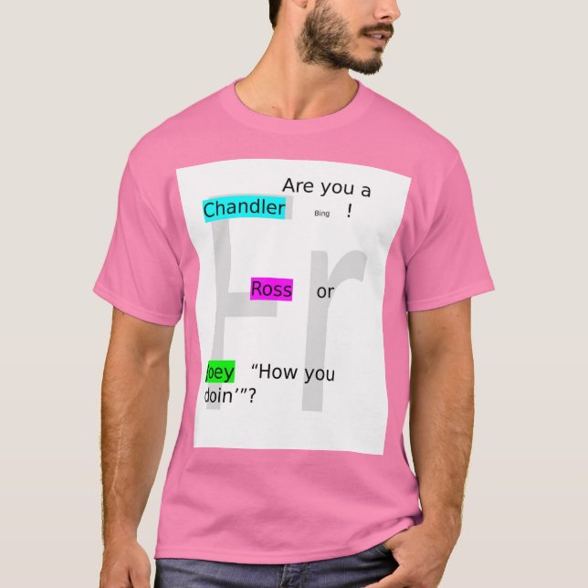 Friends Guys Ross T-Shirt (Front)