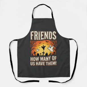 Friends Halloween Ghost Graveyard Design_1 Apron
