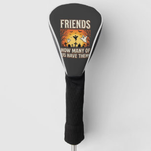 Friends Halloween Ghost Graveyard Design_1 Golf Head Cover