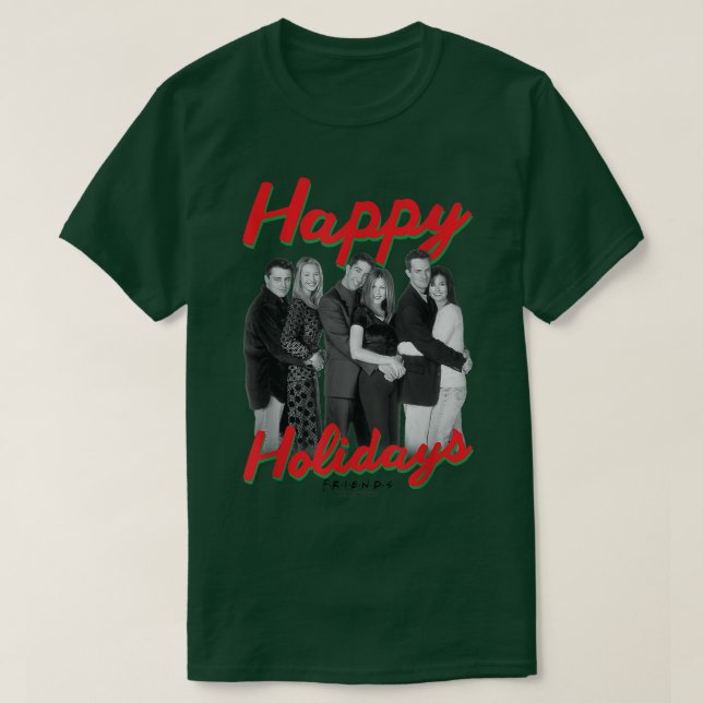 Friends Happy Holidays Group  T-Shirt (Design Front)