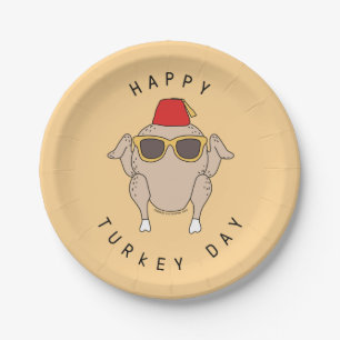 FRIENDS™ Happy Turkey Day Paper Plate