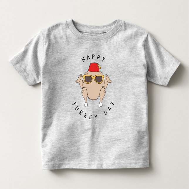 FRIENDS™ | Happy Turkey Day Toddler T-Shirt (Front)