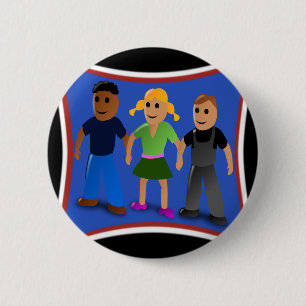 Friends Holding Hands - 6 Cm Round Badge