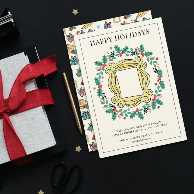 FRIENDS™ Holiday Christmas Card (Card on table)