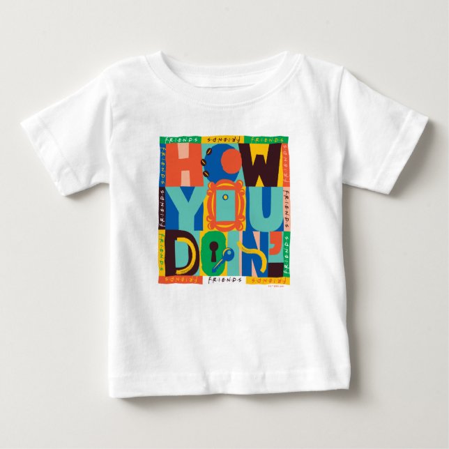 FRIENDS™ | How You Doin' - Vibrant Graphic Baby T-Shirt (Front)